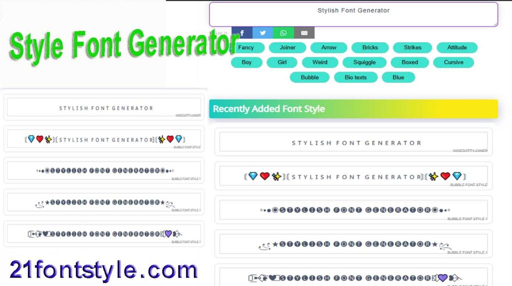 Stylish Font Generator