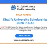 Khalifa University Scholarship 2026 in UAE—Fully Funded Opportunity for International Students